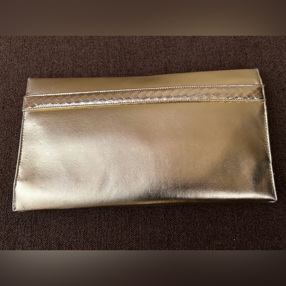 Vintage Genuine Leather Envelope Clutch Bag